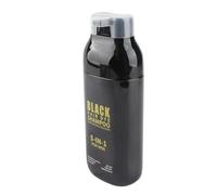 Omquot Champú de Tinte para el Cabello Negro, Color de Larga Duración para Coloración Instantánea del Cabello y la Barba, 250 Ml