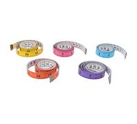 Omquot Cinta Métrica Suave para el Cuerpo, Paquete de 5 Unidades, 150 Cm, 60 Pulgadas de Largo, Centímetros, Cinta Métrica Resistente Al Desgarro para Coser Sastrería Corporal, Uso Doméstico