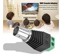 Omquot Conector de cable coaxial BNC verde para cámara CCTV Balun, fácil instalación, 10 piezas de material ABS