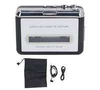 Omquot Convertidor de Cinta de Casete a MP3, Adaptador Portátil, Diseño Retro para Amantes de la Música con Auriculares Incorporados