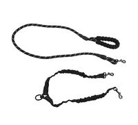 Omquot Correas Dobles para Perros Estirables Alta Elasticidad 360 Grados Sin Enredos para Caminar Entrenamiento Nylon 2 Unidades