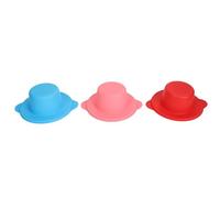 Omquot Cuenco de silicona para derretir cera, fácil limpieza para eliminar el pelo, 3 unidades, calentador de cera, bote de repuesto para cera facial y axilas, material de silicona