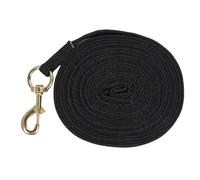 Omquot Cuerda Larga de Entrenamiento para Caballos, Agarre Suave Premium para Equitación de Alto Rendimiento, Línea Portátil para Remolcar, Atar, Arreglar, 8,2 M (Negro)