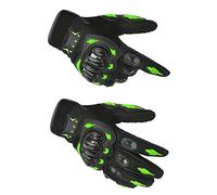 Omquot Deportivos para Motocicleta con Dedos Completos, Cómodos Orificios para el Sudor, Protección de Las Articulaciones Transpirables, Nailon para Motociclismo, Conducción Al Aire, 1 par (L)