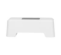 Omquot Descargador de Inodoro sin Contacto Sensor Infrarrojo de Alta Sensibilidad Resistente y Duradero para Lugares Públicos Material ABS (Blanco)
