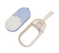 Omquot Dispensador de Agua Portátil para Perros, Botella de Agua para Mascotas de Gran Capacidad con Contenedor de Comida para Aventuras Al Aire Libre (Azul)