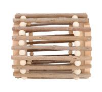 Omquot El juguete para loros de madera promueve el juego activo para los amantes de los loros de todos los tamaños