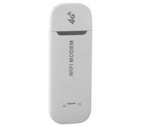 Omquot Enrutador WiFi USB 4G Portátil de Alta Velocidad para Compartir con Múltiples Usuarios, Plug and Play para Viajes con Ranura para Tarjeta SIM, Material ABS, para Teléfonos Celular (Blanco)