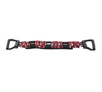 Omquot Equipo de Ejercicios Expansor de Pecho para Banco con 3 Bandas de Resistencia para Uso en el Hogar y el Gimnasio, Material de Látex Ajustable, Camuflaje Rojo (Rojo)