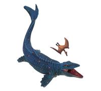 Omquot Figuras de dinosaurio marinas, modelo de simulación de plástico realista para mejorar las habilidades cognitivas, 2 unidades para decoración del hogar