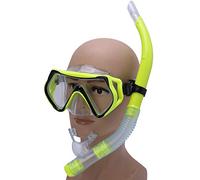 Omquot Gafas de Buceo para Adultos con Diseño único para Entusiastas del Snorkel y la Natación - Material de PVC Liviano - Disponible en Negro, , Verde y Amarillo - 1 par (#2)