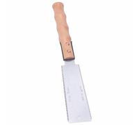 Omquot - Hoja japonesa de aleación SK5, mango de madera, sierra de doble filo para trabajar madera, agarre cómodo, aserrado flexible para cortes precisos, 1 sierra de mano