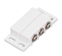Omquot Interruptor de Láminas Magnético Premium para Pared de Puerta, Interruptor de Contacto Cerrado Normalmente Abierto para Ventanas de Madera, Material ABS, 2 uds.