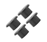 Omquot Juego de 4 Arandelas para Cables para Soluciones de Gestión Limpia de Cables y Paso de Pared, Tamaño de 1 Pulgada, Material ABS (Negro)
