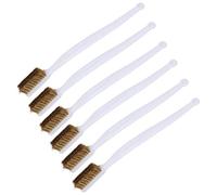 Omquot Juego de Cepillos de Alambre de Acero para Limpieza de Impresoras de Alta Calidad, 6 uds., para Eliminación de óxido + Limpieza de Boquillas + Fácil Almacenamiento, Adecuado para el Hogar y