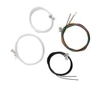 Omquot Juego de Cuerdas para Ukelele de 16 Piezas, Repuesto de Nailon Duradero Multicolor para Entusiastas de la Música y Amigos