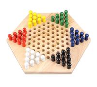 Omquot Juego de damas chinas, juego de damas chinas, juego interesante de pensamiento lógico interactivo, desarrollo para niños y adultos, para el hogar, viajes, camping