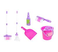 Omquot Juego de Juguetes de Limpieza para Niños, Desarrollo Completo, Juego de Limpieza Colorido, de Barrido, Plástico Educativo para el Hogar (Vistoso)