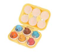 Omquot Juego de Juguetes Educativos con Forma de Huevo de 6 Piezas para Niños Pequeños y Bebés, Que Mejoran Las Habilidades de Resolución de Problemas y el Desarrollo Lógico, Material Plástico
