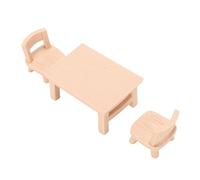 Omquot Juego de minisillas de mesa para casa de muñecas, modelo de resina realista, bonita decoración para casas de muñecas en miniatura de 1/12