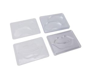 Omquot Juego de Moldeo de Máscara de Labios y Ojos, Herramientas de Belleza Reutilizables DIY para el Cuidado de la Piel del Hogar, Uso Personalizado, Material PET, 30 Uds.