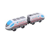 Omquot Juego de Tren de Juguete con Locomotora Automática de Alta Velocidad, Funciona con Pilas, para Material de Juego Resistente, ABS, 2 uds.