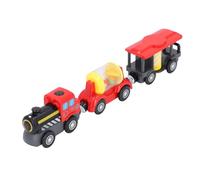 Omquot Juego de Tren Magnético Eléctrico de Juguete para Niños y Niñas, Mejora Las Habilidades Motoras Finas, Hecho de ABS Seguro, Juego de 3 Piezas