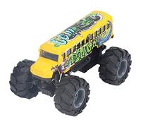 Omquot Juguete de Autobús Escolar a Escala 1:43, Modelo de Aleación de Ruedas Grandes, Diversión de Funcionamiento Suave para Niños Mayores de 3 Años, Vehículo de Juego Educativo (Graffiti Amarilla)
