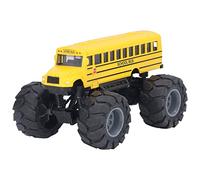 Omquot Juguete de Autobús Escolar a Escala 1:43, Modelo de Aleación de Ruedas Grandes, Diversión de Funcionamiento Suave para Niños Mayores de 3 Años, Vehículo de Juego Educativo (Amarilla)