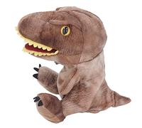 Omquot Juguete de Mano de Dinosaurio Suave, Juguete de Mano de Dinosaurio de Peluche Colorido para Contar Historias Coleccionable de 11,8 Pulgadas para Niños en Edad Preescolar (Marrón)