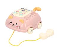 Omquot Juguete de teléfono musical para el aprendizaje temprano, teléfono de conversación colorido del bebé, juguete educativo para niños mayores de 6 años