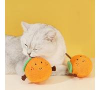Omquot Juguetes de Dentición Interactivos para Perros, Resistencia a Mordeduras, Salud Dental, Naranja, Juguetes para Masticar Mascotas, Cachorros, Gatos