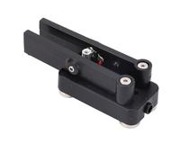 Omquot Keyer de Código Morse, Estructura Estable Base Magnética Carcasa de ABS Tecla de Telégrafo Resistencia a la Corrosión Doble Paleta con Cable para Circuito de Señal