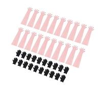 Omquot Kit de 24 Pares de de Vestir de Campo con Largos y Cortos de Nitrilo para Limpieza de Ciervos, Mantiene la Ropa Limpia, Fácil de Poner y Quitar, Multifuncional