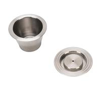 Omquot Kit de Cepillo de Cuchara de Martillo de Cápsula de café Reutilizable de Acero Inoxidable, Presión Uniforme para Preparaciones con Mucho Cuerpo, Ampliamente Compatible con Máquinas de café,