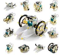 Omquot Kit de Construcción de Robot Solar 13 en 1 Orientado para Futuros Ingenieros, Juguetes Educativos Stem para Niños, Multicolor (como se Muestra)