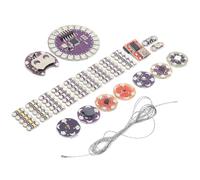 Omquot Kit de Inicio de Electrónica Juego de Hilos Conductores de Costura para Placa de Desarrollo Lilypad Suministros Industriales Proyectos Completos de Entrada para Textiles Electrónicos