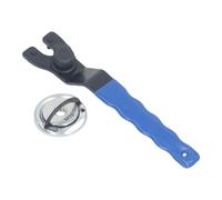 Omquot Kit de Llave de Amoladora Angular M10, Tuerca de Bloqueo Ajustable de Acero Ni CR de Primera Calidad Duradera para Proyectos de Bricolaje, 1 Unidad