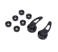 Omquot Kit de Manivela de Ventana de Estilo Retro de Aleación de Aluminio para Hot Rods Clásicos, Elevador Universal de Ventana de Coche de 3-1/2 Pulgadas para Kustom (Negro)