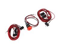 Omquot Kit de micro interruptor de fin de carrera para router CNC, interruptor de parada de emergencia durable para máquina de grabado, aleación de aluminio ABS 5A para 3018 PRO 3020 4540 6550
