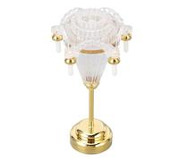 Omquot Lámpara de Techo en Miniatura para Casa de Muñecas, Añade Vitalidad Lámpara de Araña en Miniatura para Casa de Muñecas Acrílico Ahorro de Energía Funciona con Pilas Fácil Operación con