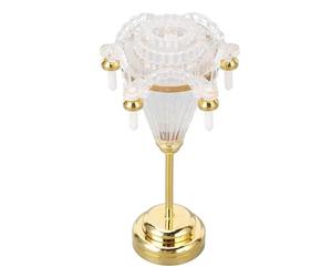Omquot Lámpara de Techo en Miniatura para Casa de Muñecas, Añade Vitalidad Lámpara de Araña en Miniatura para Casa de Muñecas Acrílico Ahorro de Energía Funciona con Pilas Fácil Operación con