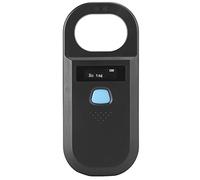 Omquot Lector de Etiquetas de Animales de Alto Brillo, Escáner de Chip Portátil para Suministros para Mascotas, Pantalla de Mano (Negro)