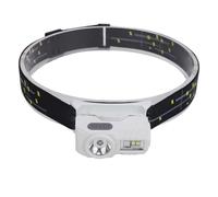 Omquot Linterna frontal recargable por USB, doble interruptor, sensor de infrarrojos para camping, material ABS