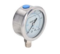 Omquot Manómetro de Vacío de Acero Inoxidable para Industrias Petroleras y Químicas 1/4 PB NPT (0~0,25 MPa)