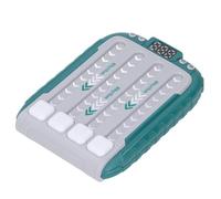 Omquot Máquina de Juego de Ritmo, Divertido Juego de Rompecabezas Educativo Portátil para Niños, Alivio del Estrés e Interacción Familiar, 11 X 3 X 15 Cm (Verde)