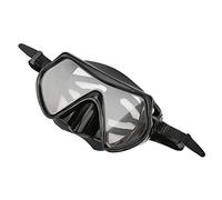 Omquot - Máscara de buceo para adultos con lentes de cristal templado para gafas de natación de vista ancha, para deportes acuáticos al aire libre, negro, 7,09 x 4,13 x 3,94 pulgadas