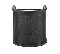 Omquot Máscara Protectora de Filtro Pop de Micrófono de Doble Capa en Forma de U para Grabación de Voz con Diseño de Malla de Hierro para Uso en Estudio para MK-F600TL, BM-700, BM-900