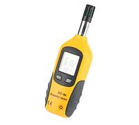 Omquot Medidor de Temperatura Digital Higrómetro de Alta Precisión Termómetro de Bulbo Húmedo/punto de Rocío para Profesionales de Laboratorio Pantalla LCD con Retroiluminación Blanca