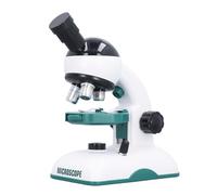 Omquot Microscopio Biológico de 200X a 1200X con Iluminación LED y 4 Filtros de Color para Estudiantes, Aprendizaje en Casa y Escuela